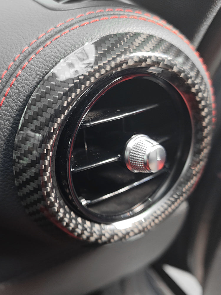 Real Carbon Fiber Dashboard Air Outlet Vent Ring Cover for Mercedes AMG GT/GTS/GTR (2015-2023)