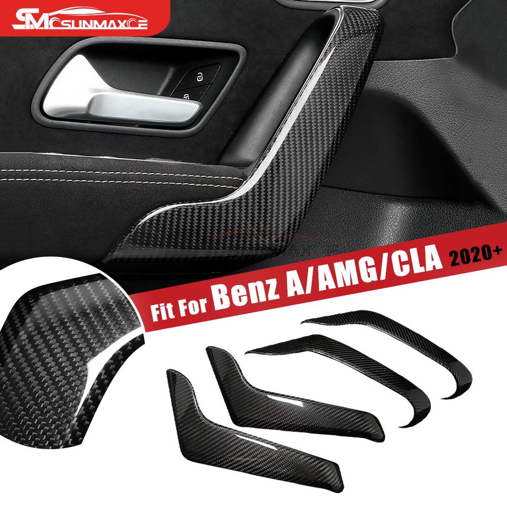 Mercedes-Benz A Class W177 V177 A35 A45 CLA C118 CLA45 Carbon Fiber Door Handle Trim (2020-2023)