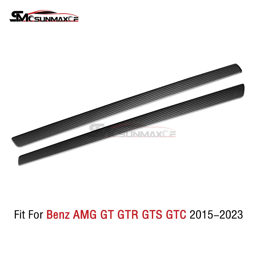 Carbon Fiber Door Panel Strip Covers for Mercedes AMG GT/GTS/GTR (2015-2023)