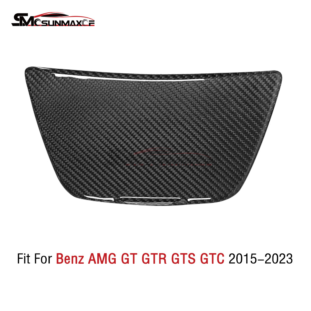 Real Carbon Fiber Center Console Cup Holder Cover for Mercedes AMG GT/GTS/GTR (2015-2023)