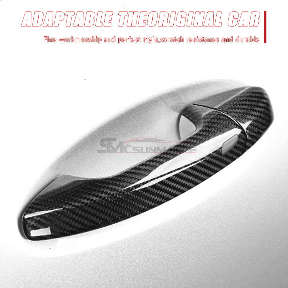 Mercedes-Benz C E S Class W205 W213 X253 W222 GLC W177 V177 C118 Carbon Fiber Door Handle Trim