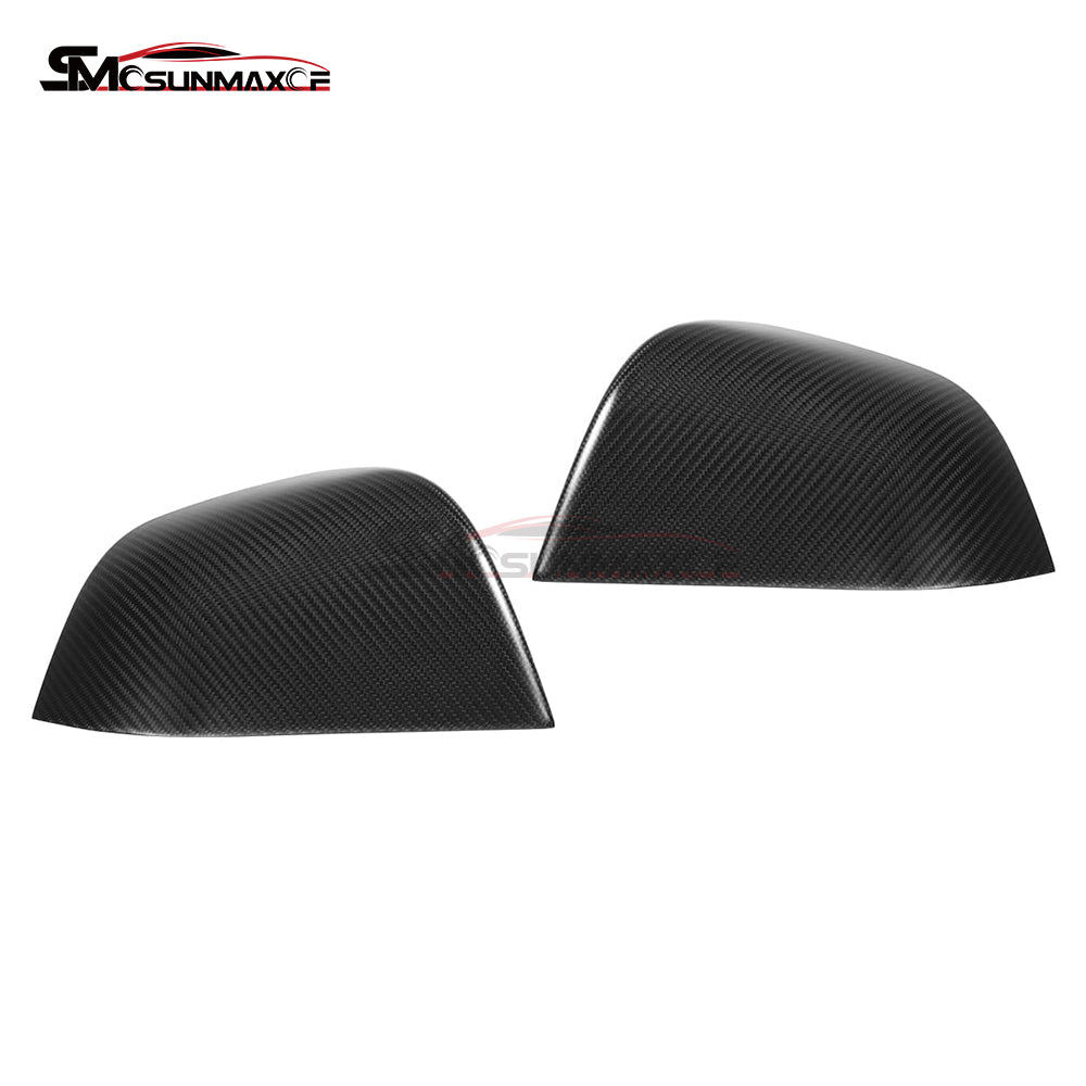 Tesla Model 3 Carbon Fiber Side Mirror Caps (2017-2024)