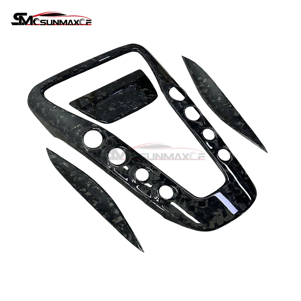 4Pcs Forged Carbon Gear Shift Panel Cover for Mercedes AMG GT/GTS/GTR (2016-2018)
