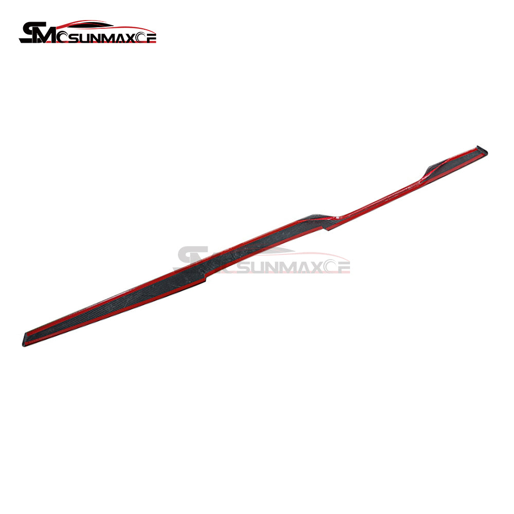 Tesla Model S/X 2021-2023 LHD Carbon Fiber Dashboard Strips & Center Console Trim