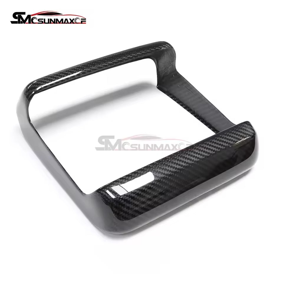 Tesla Model S 2021-2023 Carbon Fiber Rear Screen Frame Cover