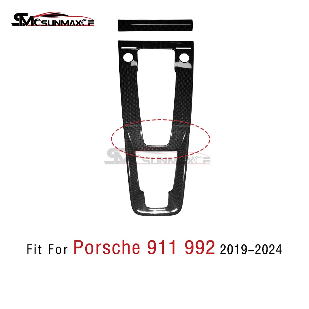 Porsche 911 992 Carbon Fiber Shift Panel Trim (2020-2024)