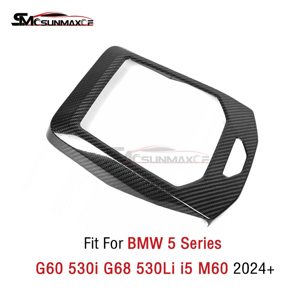 BMW 5 Series i5 M60 G60 G68 Carbon Fiber Center Console Panel Trim (2024)