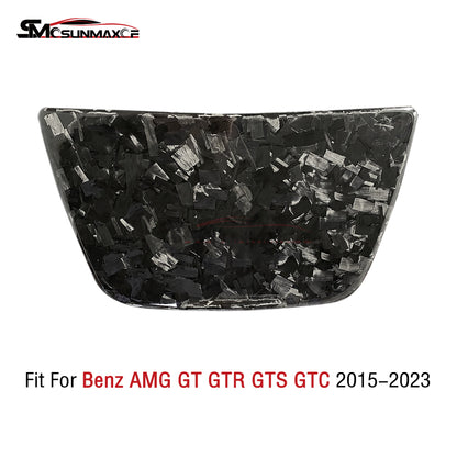 Real Carbon Fiber Center Console Cup Holder Cover for Mercedes AMG GT/GTS/GTR (2015-2023)