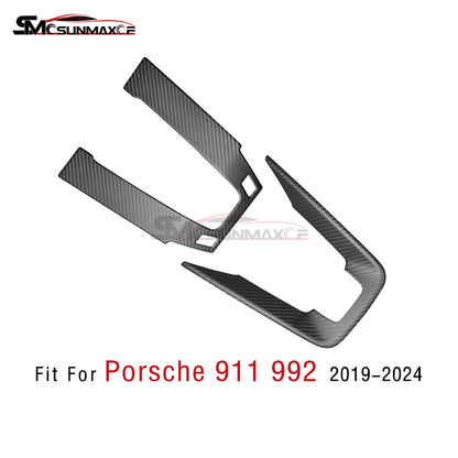 Porsche 911 992 Carbon Fiber Center Console Sticker (2019-2024)