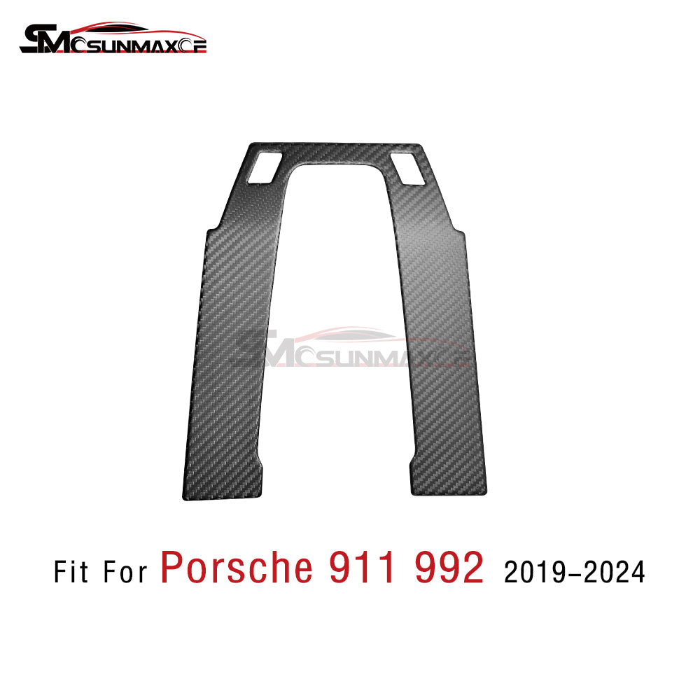 Porsche 911 992 Carbon Fiber Center Console Cover (2019-2024)