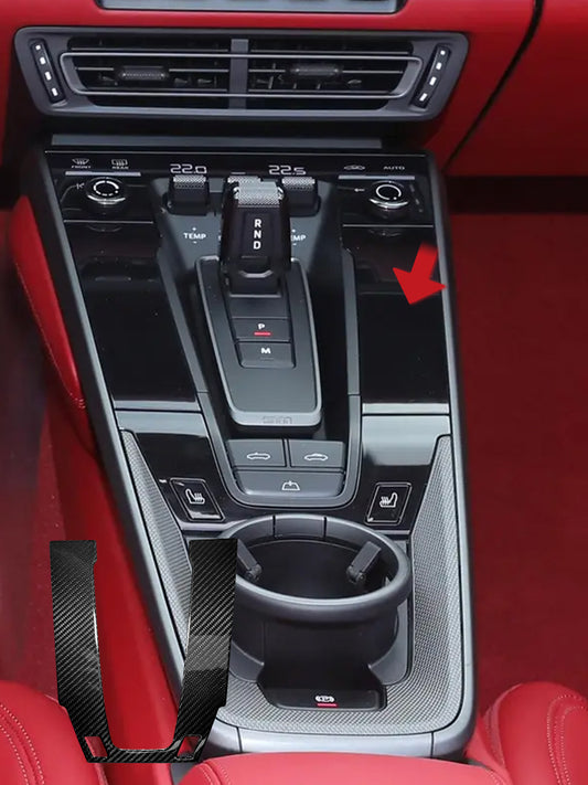 Porsche 911 992 Carbon Fiber Shift Panel Sticker (2019-2024)