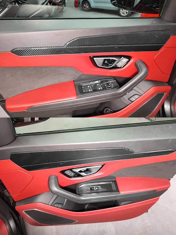 Lamborghini Urus Carbon Fiber Door Trim & Window Switch Covers (2018-2025)