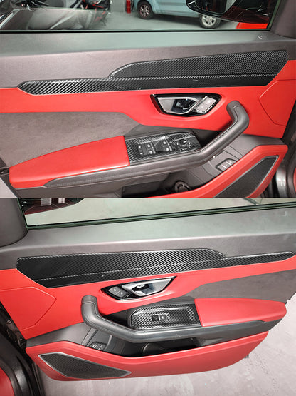 Lamborghini Urus Carbon Fiber Door Trim & Window Switch Covers (2018-2025)
