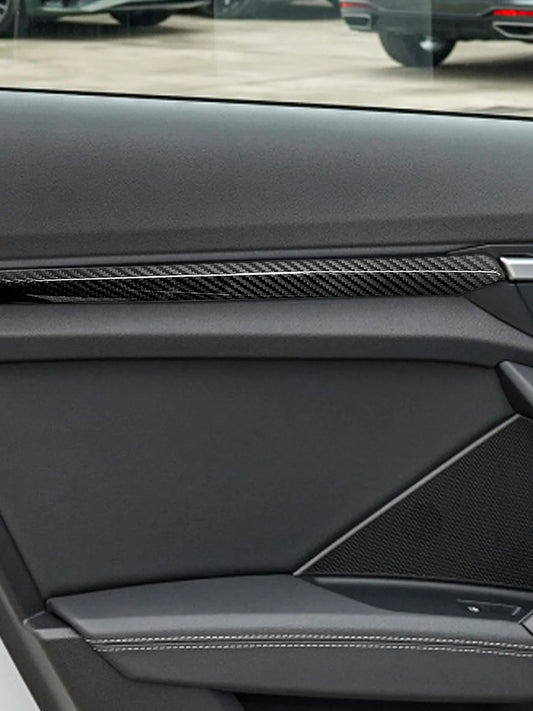 Audi A3 S3 RS3 8Y Carbon Fiber Door Panel Trim (4PCS, 2021-2024)