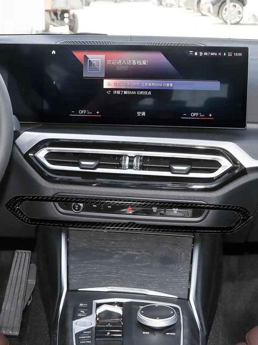 BMW 3 Series G20 G28 Carbon Fiber Center Console Air Vent Frame Cover (2023-2024)