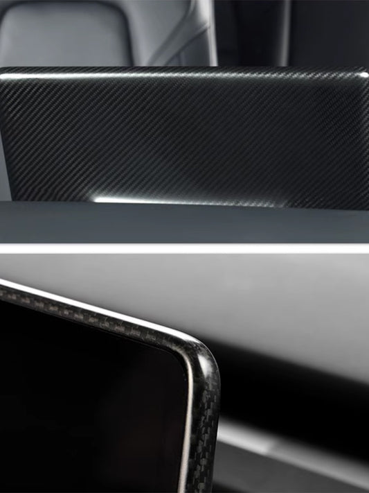 Tesla Model 3 Highland 2024 Carbon Fiber Center Console Touchscreen Cover Trim