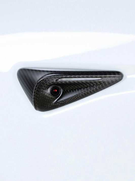 Tesla Model 3 Highland 2023-2024 Real Carbon Fiber Turn Signal Side Fender Camera Cover