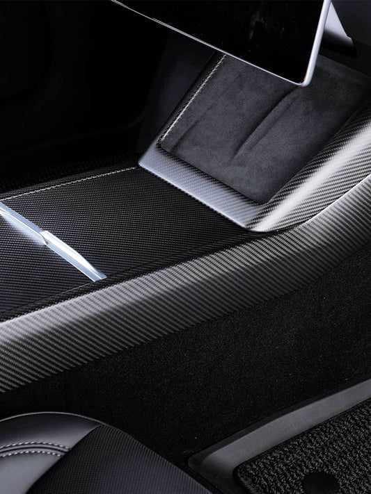 Tesla Model 3 Highland 2024 Carbon Fiber Center Console Gear Shift Side Trim Panel