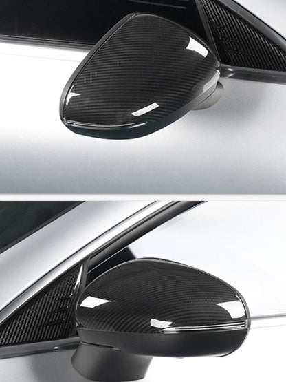 Mercedes-Benz A-Class CLA W177 V177 C118 A35 A45 Carbon Fiber Side Mirror Covers (LHD, 2020-2023)