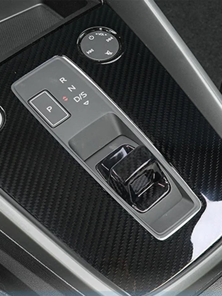 Audi A3 8Y S3 RS3 Carbon Fiber Gear Shift Knob Panel Cover (2021-2024)