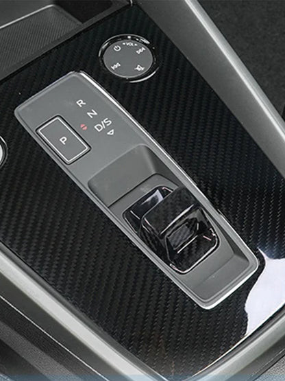 Audi A3 8Y S3 RS3 Carbon Fiber Gear Shift Knob Panel Cover (2021-2024)