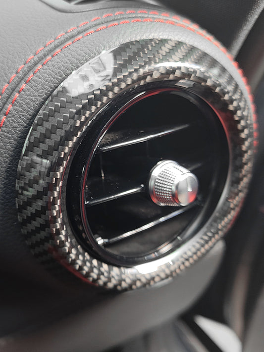 Real Carbon Fiber Dashboard Air Outlet Vent Ring Cover for Mercedes AMG GT/GTS/GTR (2015-2023)