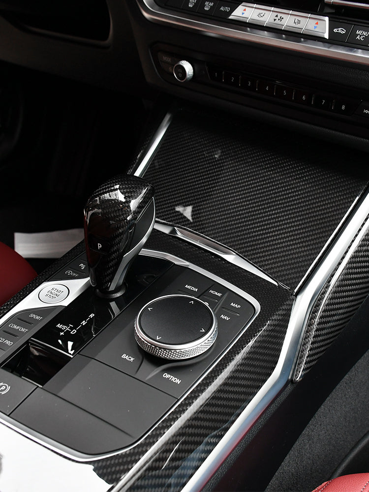BMW 2 3 4 Series G20 G22 G42 G80 G82 Carbon Fiber Gear Shift Panel Cover