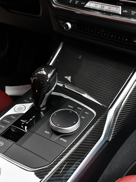 BMW 2 3 4 Series G20 G22 G42 G80 G82 Carbon Fiber Gear Shift Panel Cover