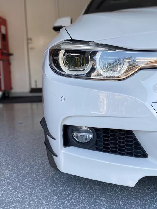 BMW M2 M3 M5 M6 Carbon Fiber Front Bumper Canards Spoiler Fins