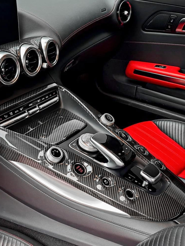 Mercedes-Benz AMG GT series real carbon fiber center console (2015-2018)