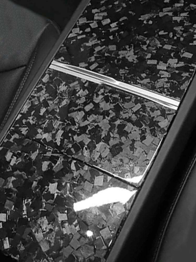 Tesla Model 3 Highland 2024 Forged Carbon Fiber Center Console Covers (3PCS)