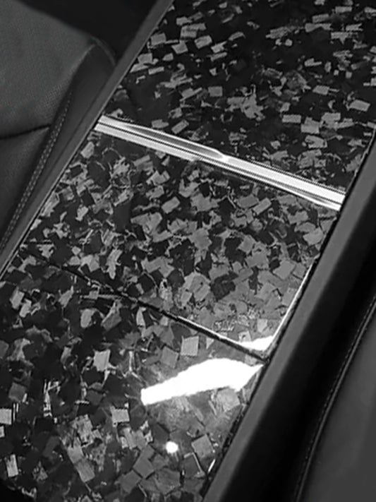 Tesla Model 3 Highland 2024 Forged Carbon Fiber Center Console Covers (3PCS)