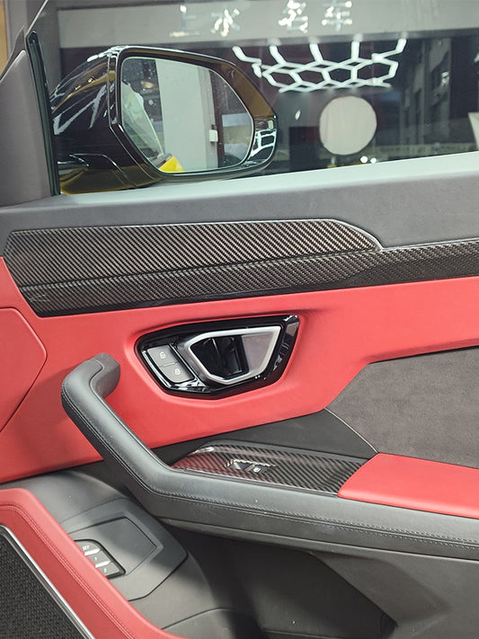 Lamborghini Urus Carbon Fiber Door Panel Trim Covers (2018-2025)