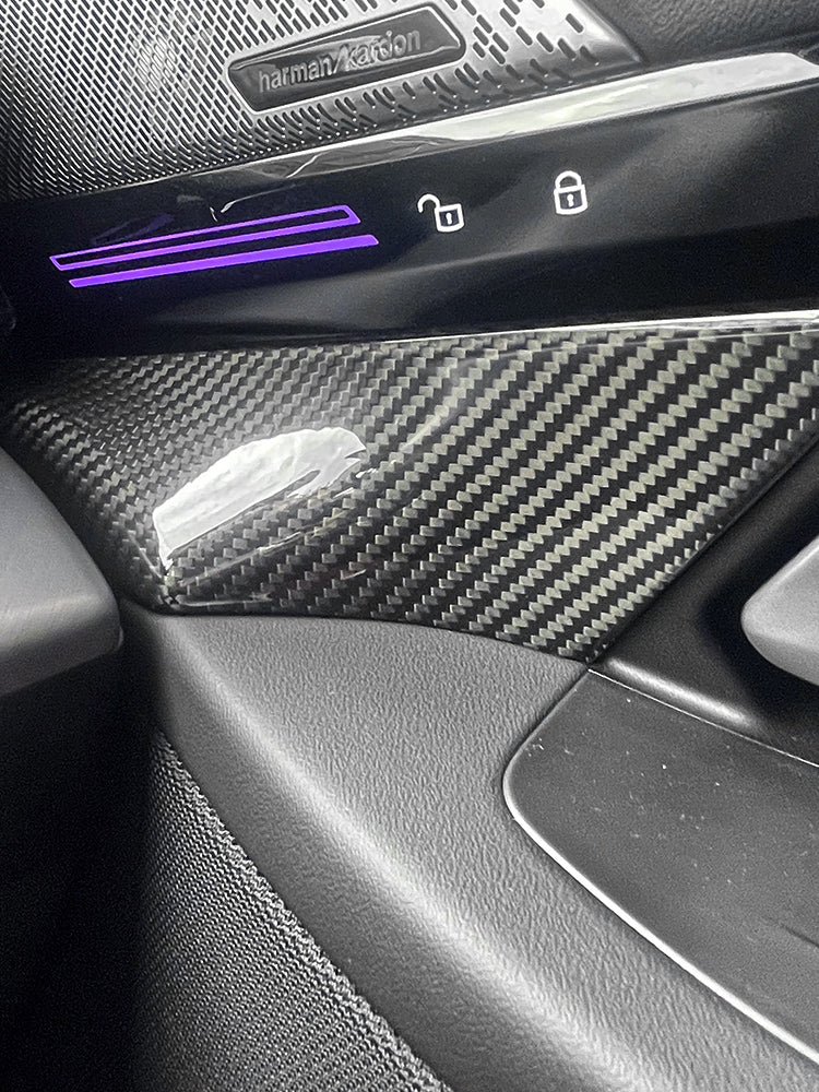 BMW 5 Series i5 M60 G60 G68 530i 530Li Carbon Fiber Front Door Panel Trim (2024)