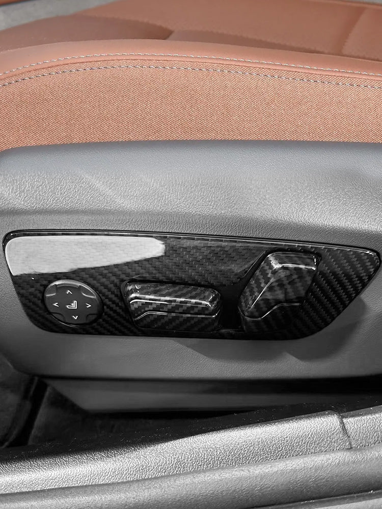 BMW 5 Series G60 Carbon Fiber Seat Adjustment Switch Trim (2024)