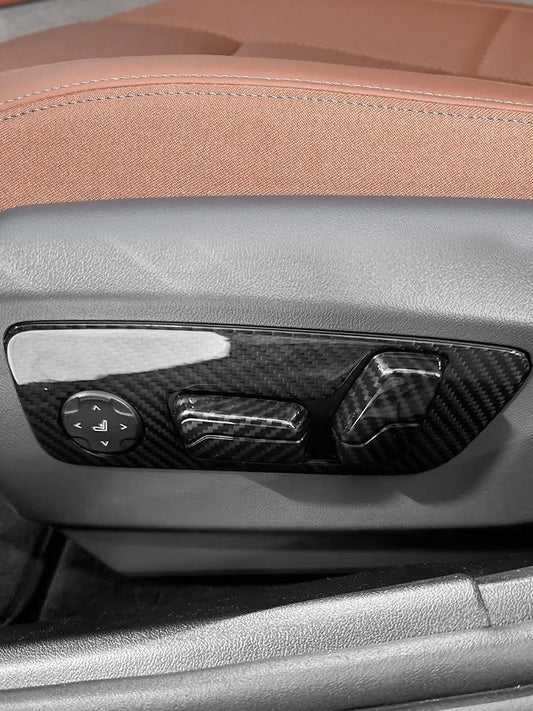BMW 5 Series G60 Carbon Fiber Seat Adjustment Switch Trim (2024)