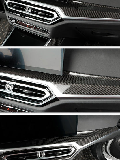 BMW 3 4 Series G20 G21 G22 Carbon Fiber Center Console Dashboard Trim (2022-2023)