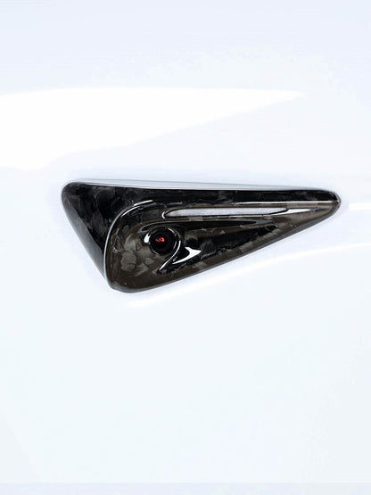 Tesla Model 3 Highland 2024 Forged Carbon Fiber Side Fender Camera Cover Frame