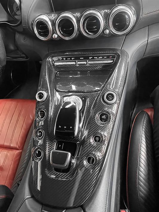 Real Carbon Fiber 5PCS Center Console Panel Kit for Mercedes AMG GT/GTS/GTR (2016-2018)