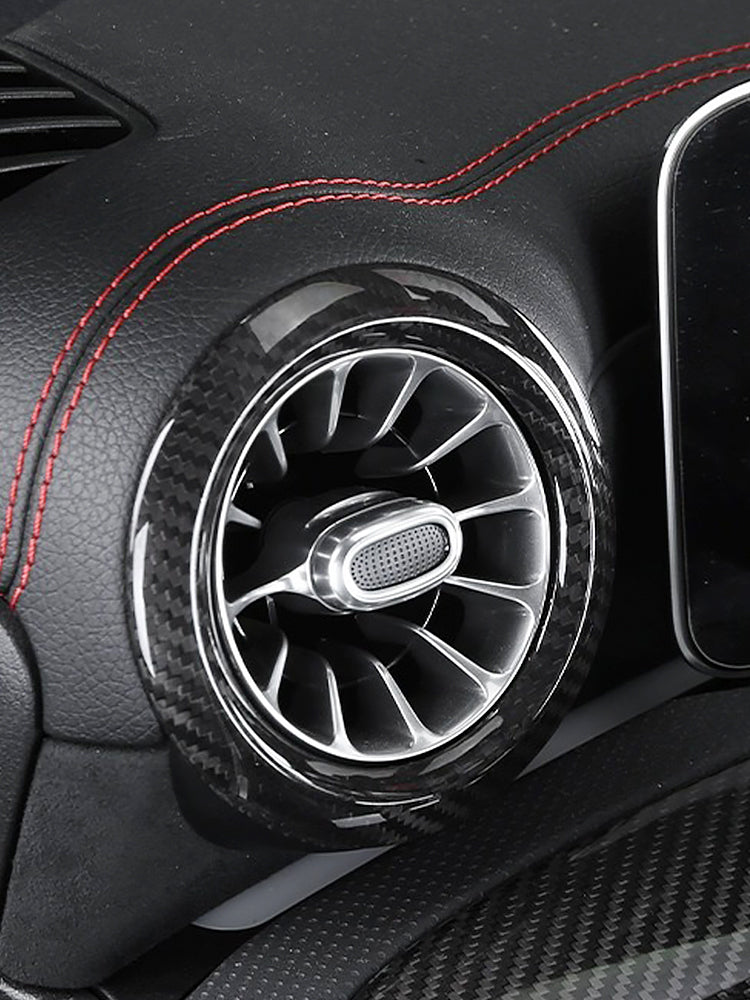 Mercedes-Benz CLA C118 W177 V177 A35 A45 Carbon Fiber Dashboard Air Vent Ring Cover