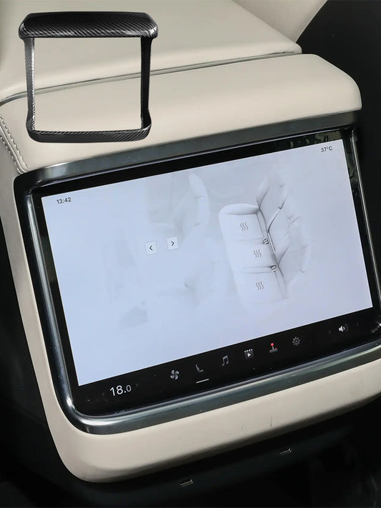 Tesla Model S 2021-2023 Carbon Fiber Rear Screen Frame Cover