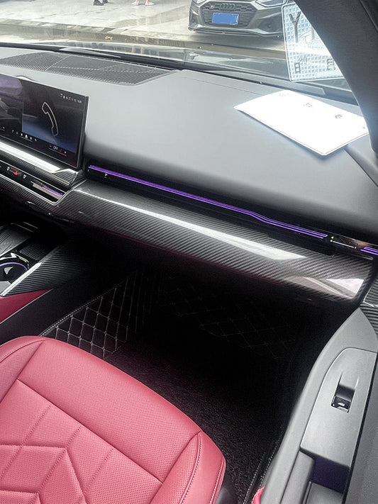 BMW 5 Series i5 M60 G60 G68 Carbon Fiber Dashboard Trim (3PCS, 2024)