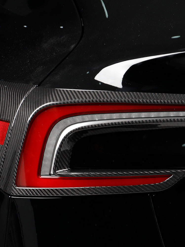 Tesla Model 3 Highland 2024 Carbon Fiber Taillight Frame Covers (2PCS)
