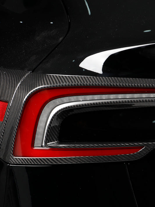 Tesla Model 3 Highland 2024 Carbon Fiber Taillight Frame Covers (2PCS)