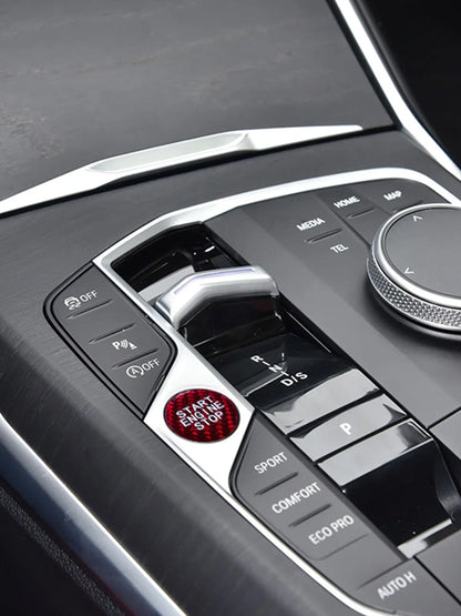 BMW 2 3 4 Series G20 G80 G82 G83 Carbon Fiber Start Stop Button Cover (2020-2024)
