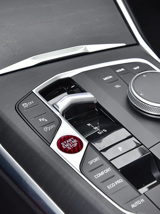 BMW 2 3 4 Series G20 G80 G82 G83 Carbon Fiber Start Stop Button Cover (2020-2024)