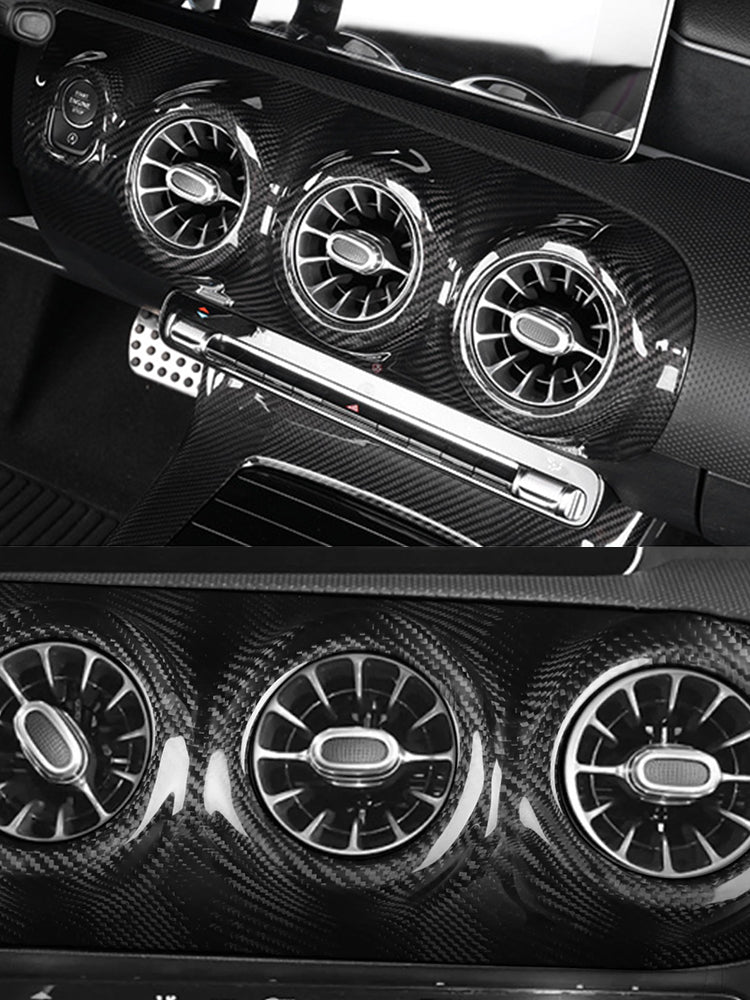 Mercedes-Benz CLA C118 W177 V177 A35 A45 Carbon Fiber Dashboard Air Vent Cover (LHD/RHD)