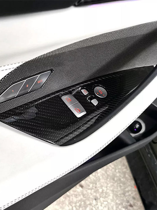 BMW 4 Series G22 Carbon Fiber Window Switch Panel Cover