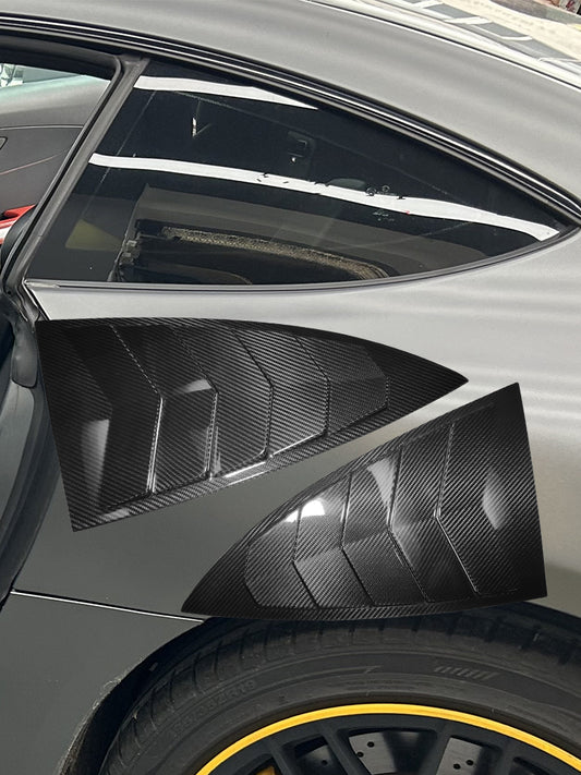 Carbon Fiber Rear Side Window Louvers Cover for Mercedes AMG GT/GTS/GTR (2015-2023)