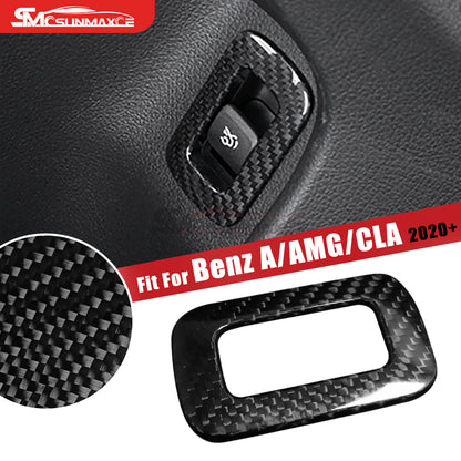 Mercedes-Benz CLA C118 W177 V177 A35 A45 Carbon Fiber Window & Trunk Button Frame Cover